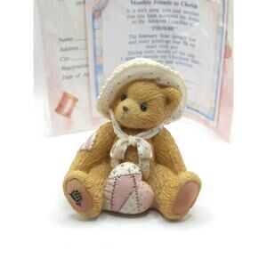 1993 Cherished Teddies 914762 Phoebe Be Mine Bear Figurine